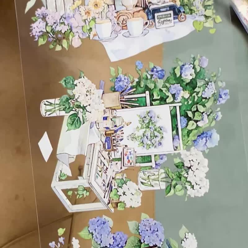 1031花園夢想集Garden Dreams - 纸胶带 - 塑料 多色