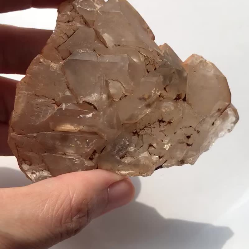 天然水晶双色红白泥 白水晶城堡骨干矿物摆件  骨干矿物摆件 - 摆饰 - 水晶 多色