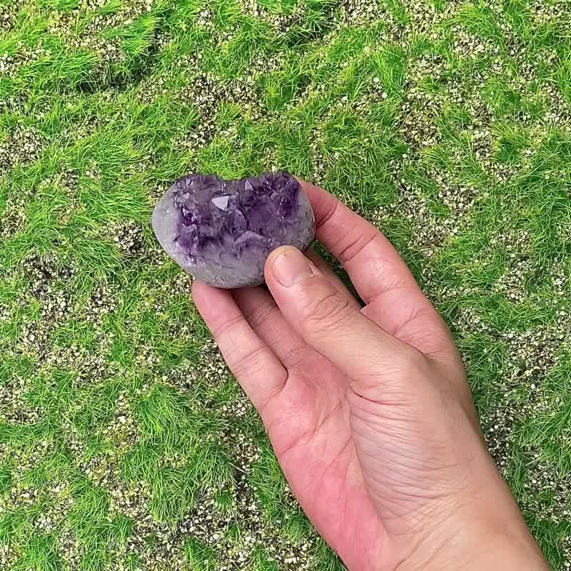 天然招财元宝造型梦幻紫晶簇 //紫水晶 财运 招贵人// 开运 疗愈 - 摆饰 - 水晶 紫色