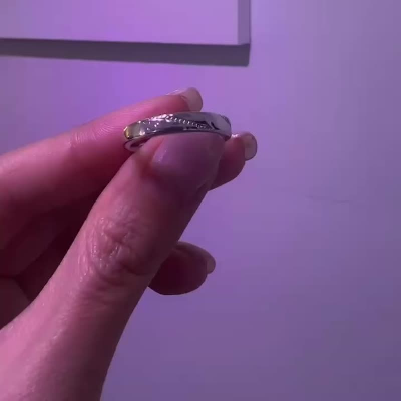 【情侣对戒】Loving heart 相爱的心 • 纯银厚镀18K金 • 婚戒 - 戒指 - 纯银 银色