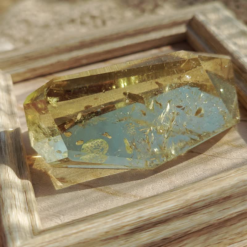天然黄水晶随形摆件 - 摆饰 - 水晶 黄色
