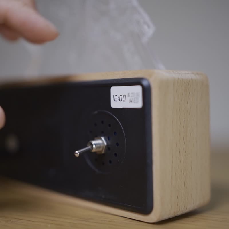 有製时钟夜灯 客製化 生日礼物 结婚礼物 夜灯闹钟时钟 纪念礼物 - 时钟/闹钟 - 木头 咖啡色