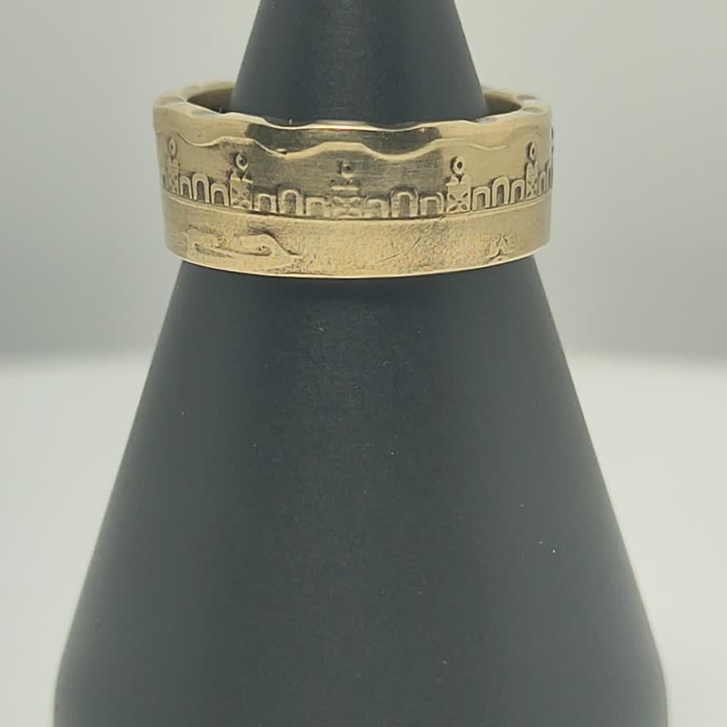 Mexico Coin Ring 50 centavos 1992-2009 Mexican coin ring coin rings for men - 戒指 - 其他金属 