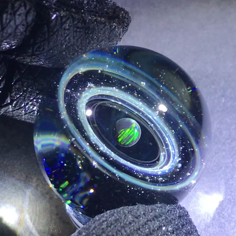 32mm 宇宙玻璃球摆设 no.M143 - 摆饰 - 玻璃 蓝色