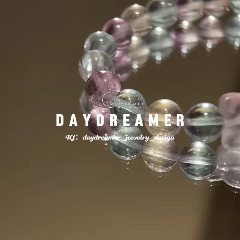 梦幻彩营石铃铛狐黄水晶设计款手链 - 手链/手环 - 水晶 多色