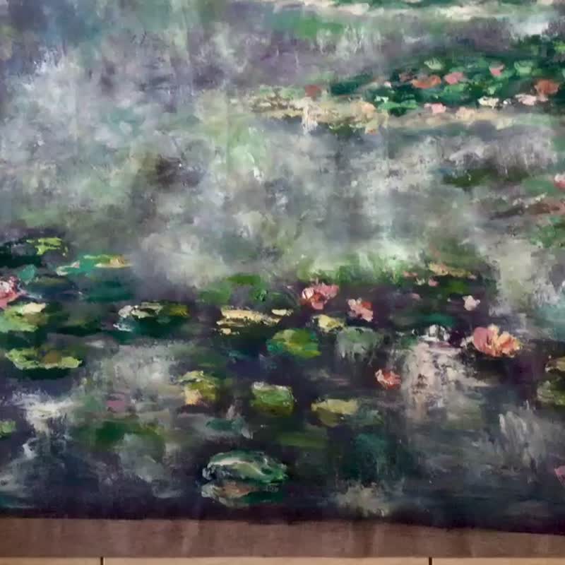 睡莲池塘原创油画大画布 - 墙贴/壁贴 - 其他材质 