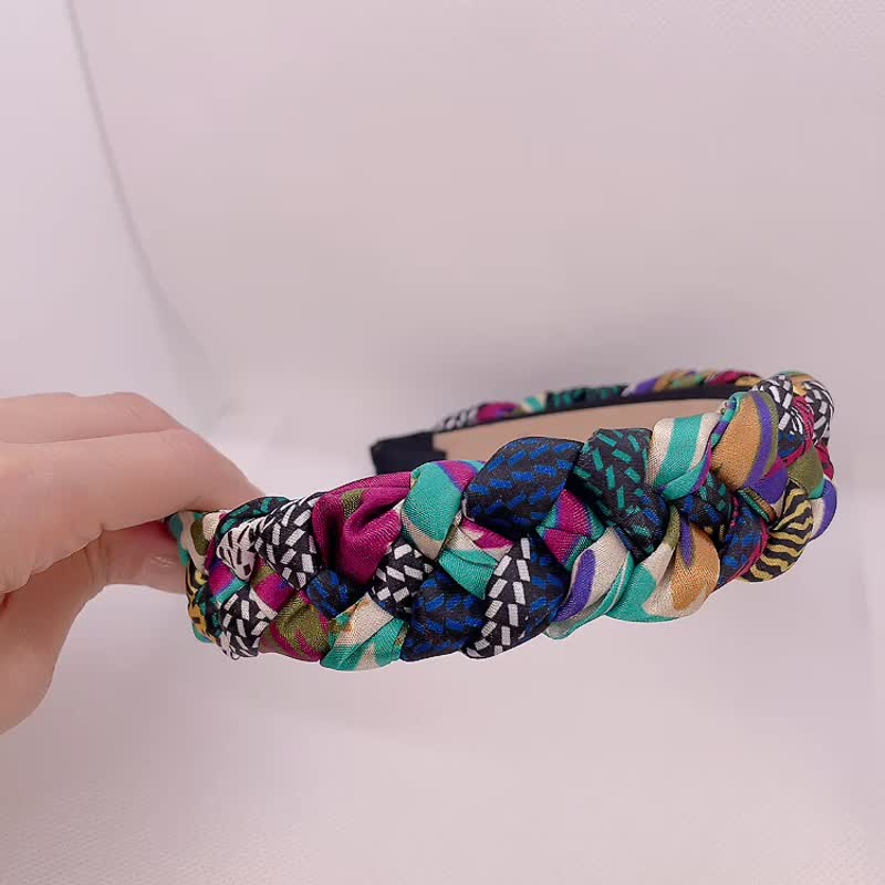 手工塑形减压发箍 -七扶 - 发带/发箍 - 聚酯纤维 