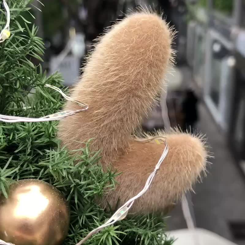 圣诞树 \ 绒毛鹿角圣诞树  长角更可爱 永生雪松 附闪闪灯条 - 摆饰 - 植物．花 