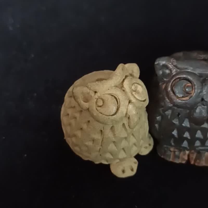 猫头莺茶宠摆饰装饰园艺造景可插香可当扩香石 - 香薰/精油/线香 - 陶 多色