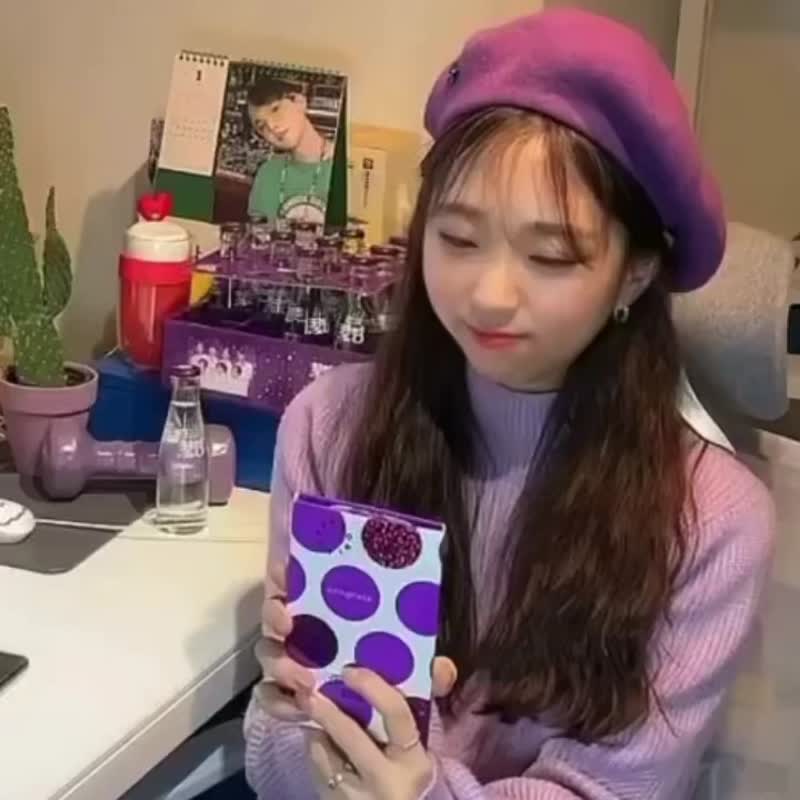 Popperoni 紫色圆点祝贺爆炸卡片 韩国手工惊喜贺卡 毕业升职开业 - 卡片/明信片 - 纸 紫色
