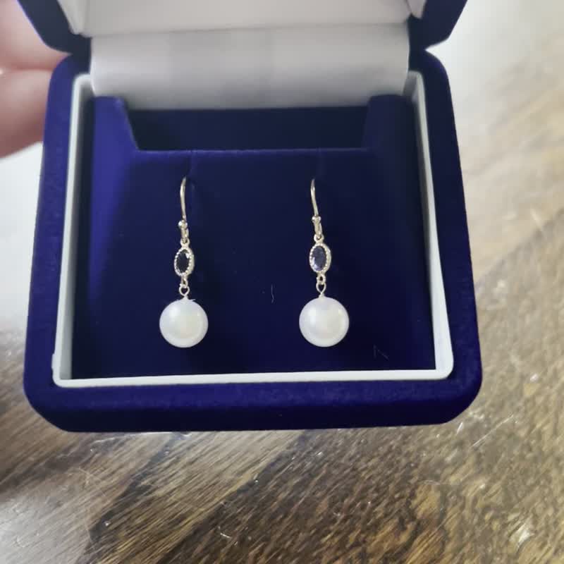 海水Akoya珍珠 耳环 K金 日本制造 轻珠宝 - 耳环/耳夹 - 珍珠 