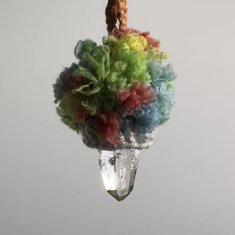 西藏水晶/编织手工项链 - 项链 - 棉 