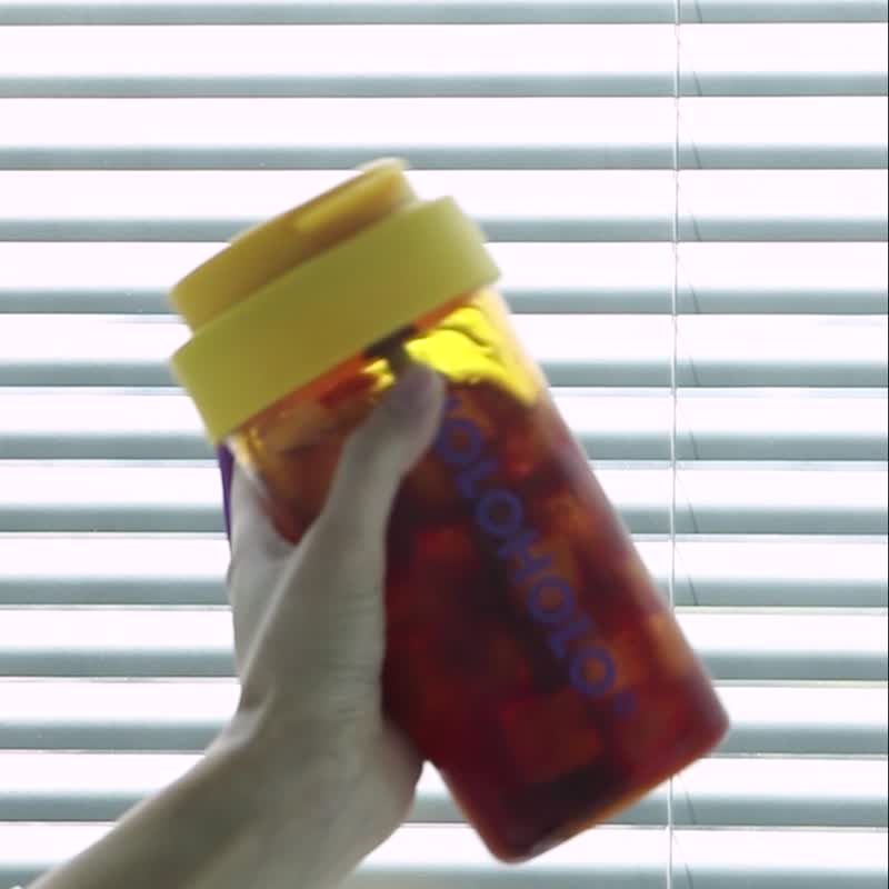 【HOLOHOLO】JUMP CUP 吸管跳跳杯 ( 600ml / 6色 ) - 水瓶/水壶 - 塑料 白色