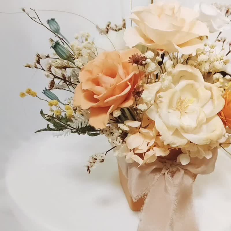 【绮思艺想】不凋花-春暖花开花盆花礼 - 干燥花/捧花 - 植物．花 多色