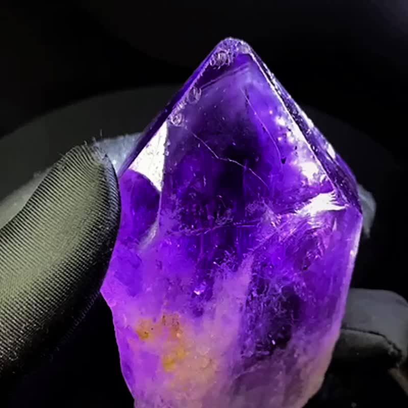 稀有金字塔印记资料库水晶 骨干水晶 大师水晶 Eleatial Amethyst - 摆饰 - 水晶 紫色