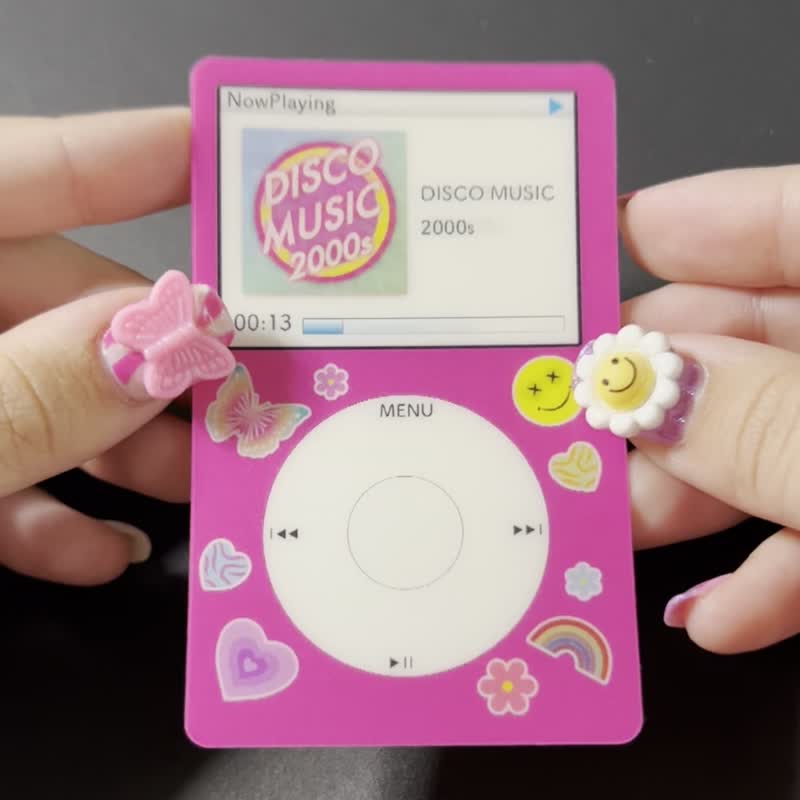 嗨翻天的 播放清单贴纸 - 贴纸 - 塑料 粉红色