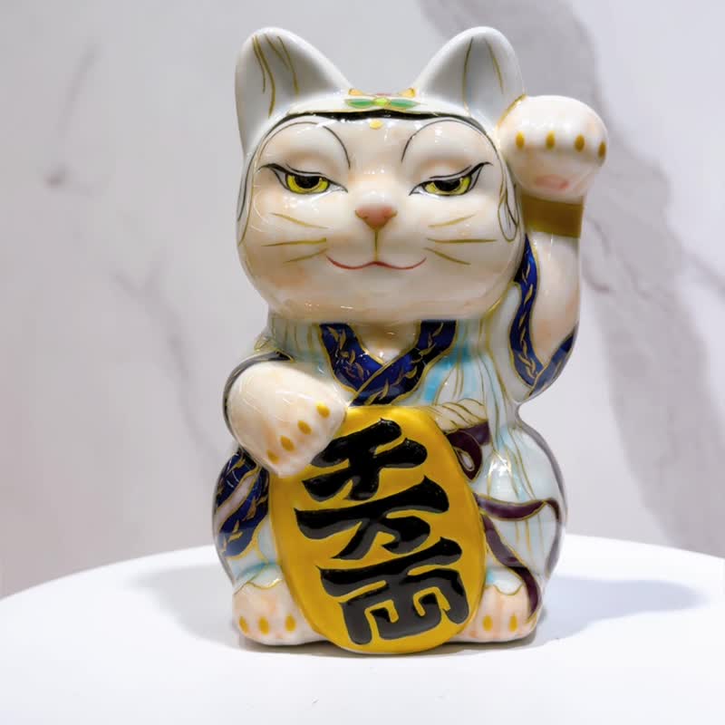 【慈耀福心】日本清水烧招财猫 | 仫绘 - 观音菩萨 - 摆饰 - 瓷 多色