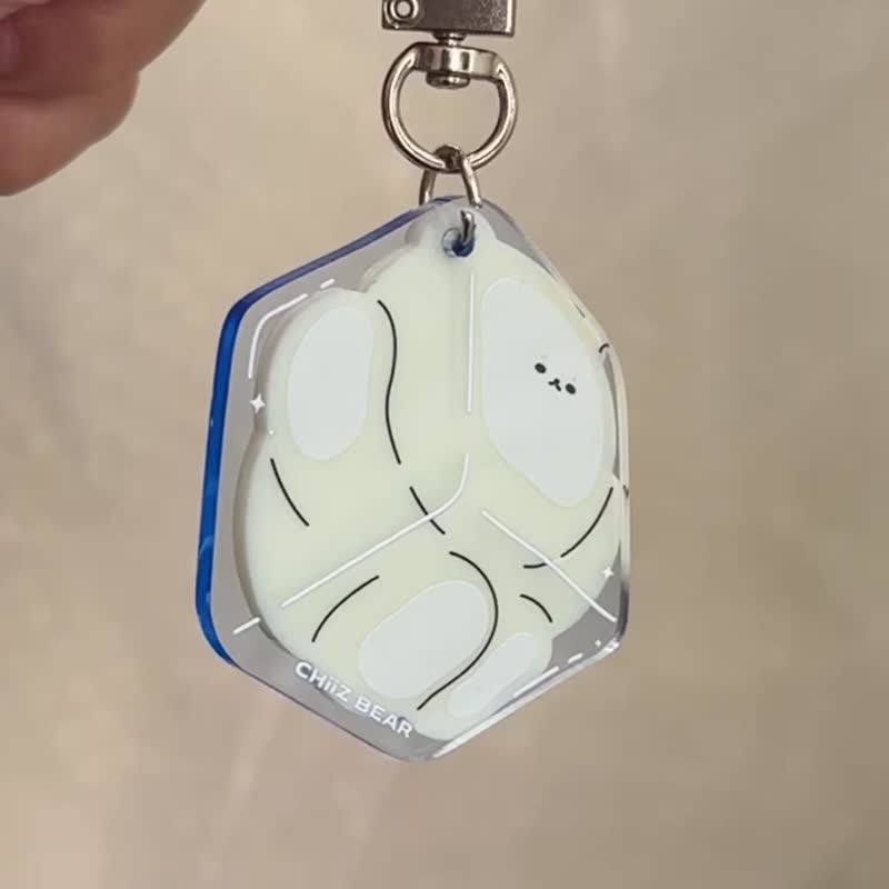 CHiiZ BEAR 社恐贝尔 冰块 压克力吊饰 - 钥匙链/钥匙包 - 压克力 