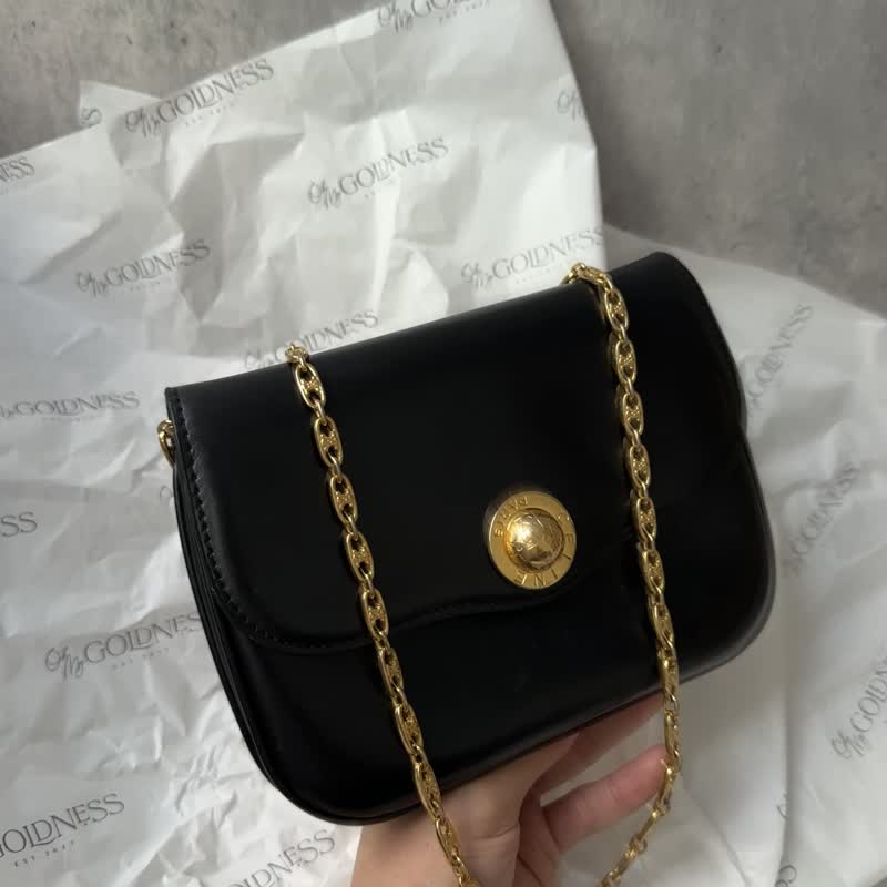 中古包 CELINE 赛琳 星球系列 凯旋门链条包 - 手提包/手提袋 - 真皮 黑色