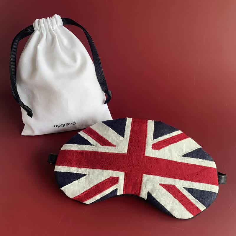 日本眼罩 英国UK |可调整长度 | 有附收纳袋 | 旅行 | 生日包邮 - 眼罩 - 棉 蓝色