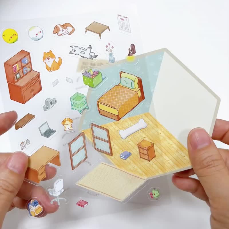 3D袖珍屋贴纸 - 贴纸 - 塑料 