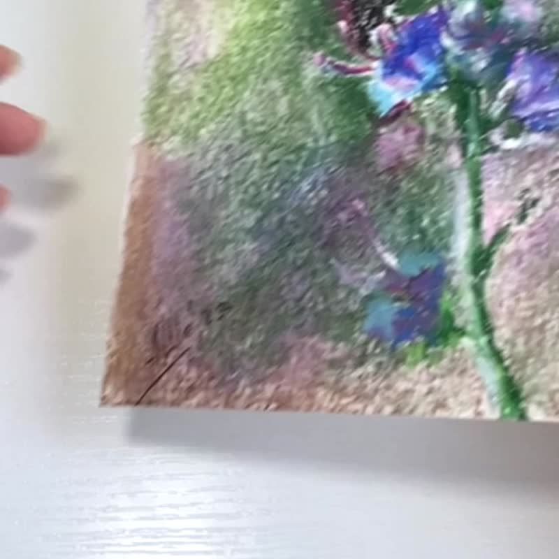 花上的蝴蝶 油画棒画 花卉画 风景迷你艺术 - 海报/装饰画/版画 - 其他材质 多色