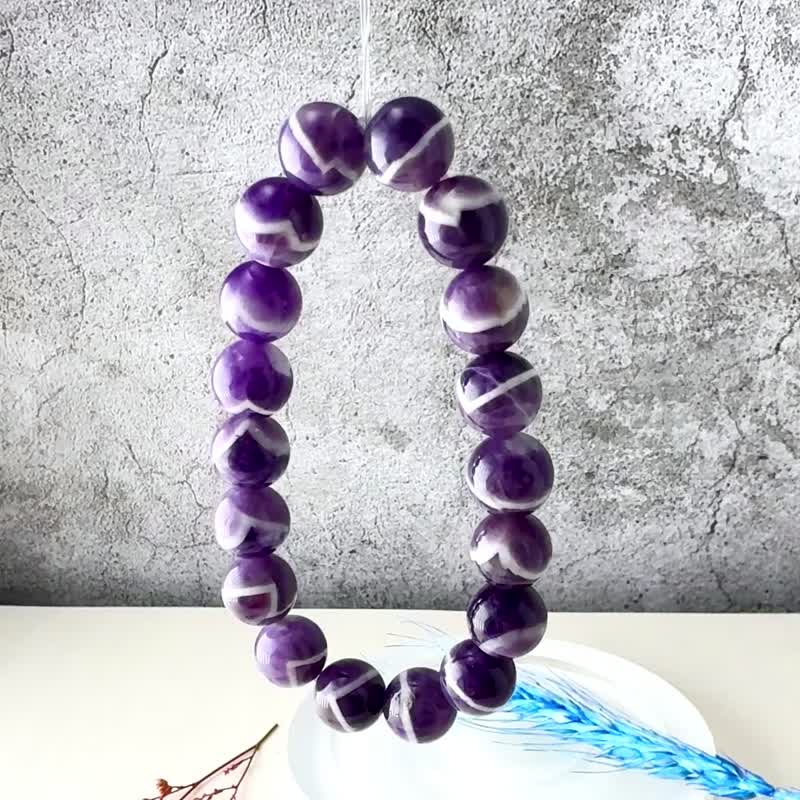 严菜单品 | 梦幻紫晶 | 睡得好、心情好、头脑好、人缘好 - 手链/手环 - 水晶 紫色