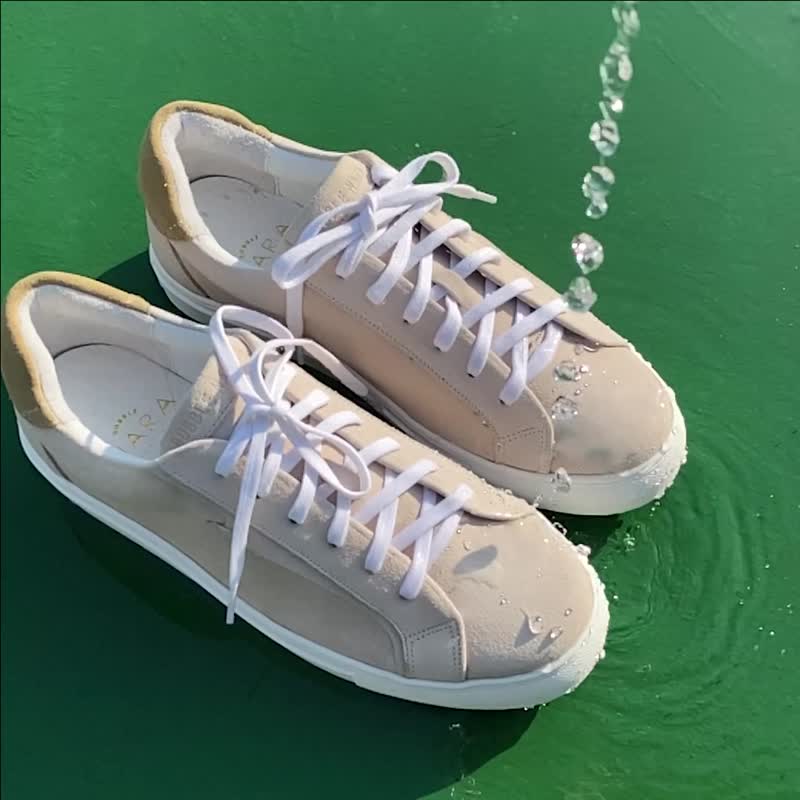 小雨宙防水小白鞋-烟雨灰 - 女款休闲鞋 - 防水材质 绿色