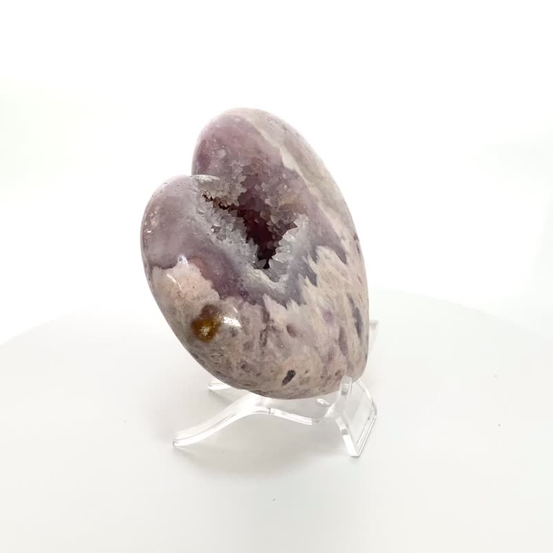 莫兰迪玛瑙爱心 470378 - 摆饰 - 水晶 粉红色