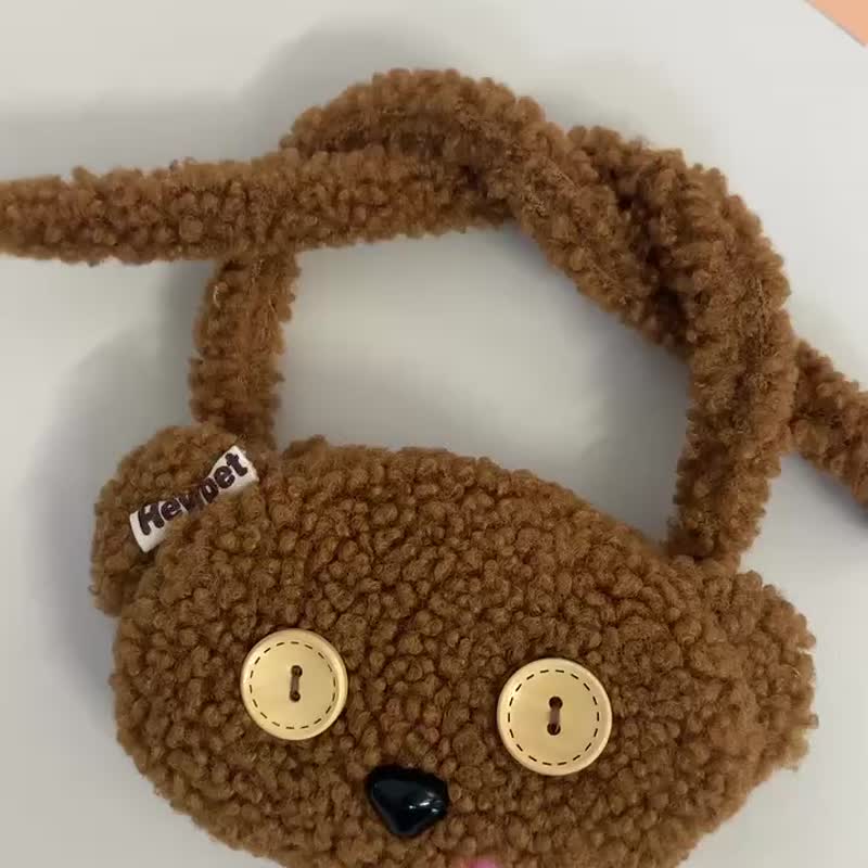 TIM熊 宠物口水巾 围兜 定制款 - 衣/帽 - 羊毛 咖啡色