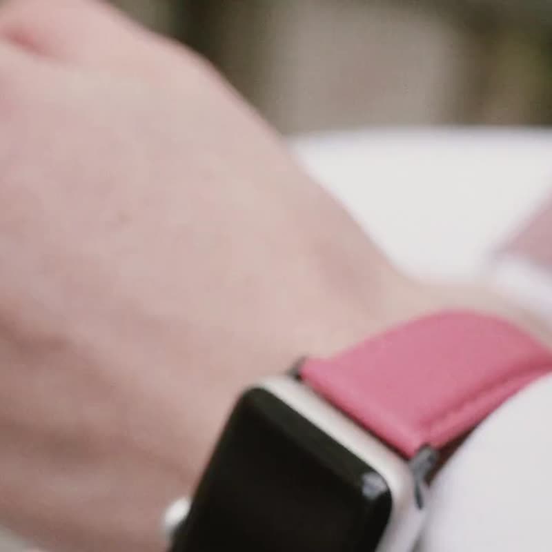 定制化礼物 意大利真皮革表带Apple Watch 灰色 - 表带 - 真皮 灰色
