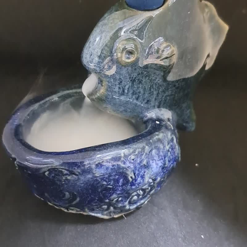 翻车鱼倒流香陶器 - 香薰/精油/线香 - 陶 