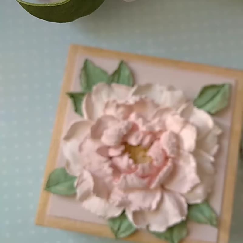 小饰品盒 牡丹花饰 赠女孩 小物收纳盒 生日礼物 - 儿童家具 - 木头 粉红色