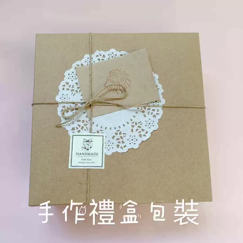 礼盒包装加购-含纸盒、纸袋、卡片 - 满月礼盒 - 纸 