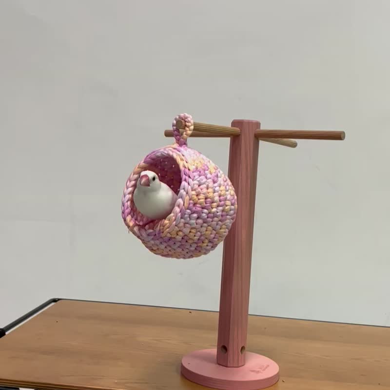 独家贩售 文鸟跳台 小鸟踏台 特殊八角形木柱 彩色木头 - 其他 - 木头 
