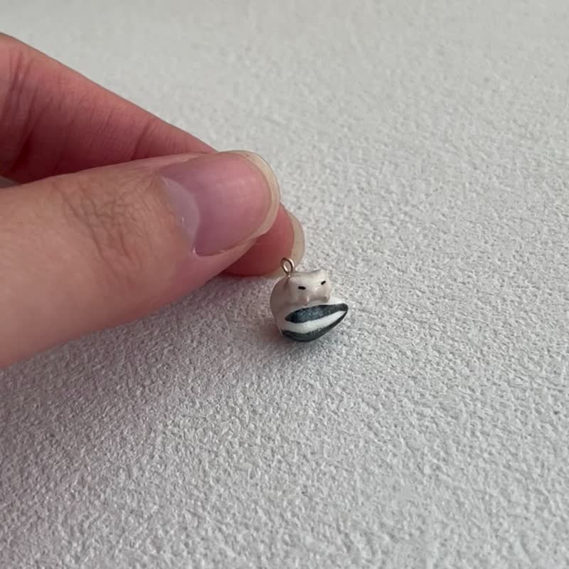 义卖的银狐仓鼠925颈链D款 - 项链 - 银 