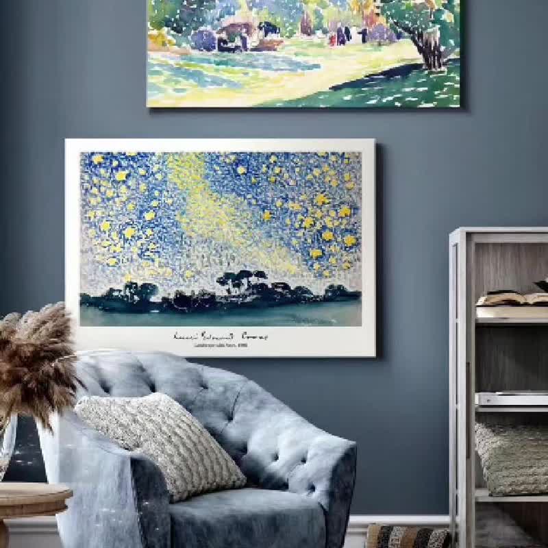 亨利-爱德蒙・克罗斯【山上的阴影I】- 爱德蒙・克罗斯系列挂画 - 海报/装饰画/版画 - 其他材质 咖啡色