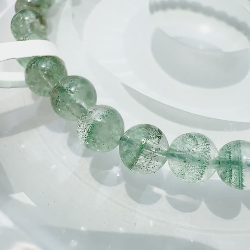 小精品天然鲜绿翠绿幽灵 5.5mm7.93g 正财事业贵人缘生意缘带共识 - 手链/手环 - 水晶 绿色