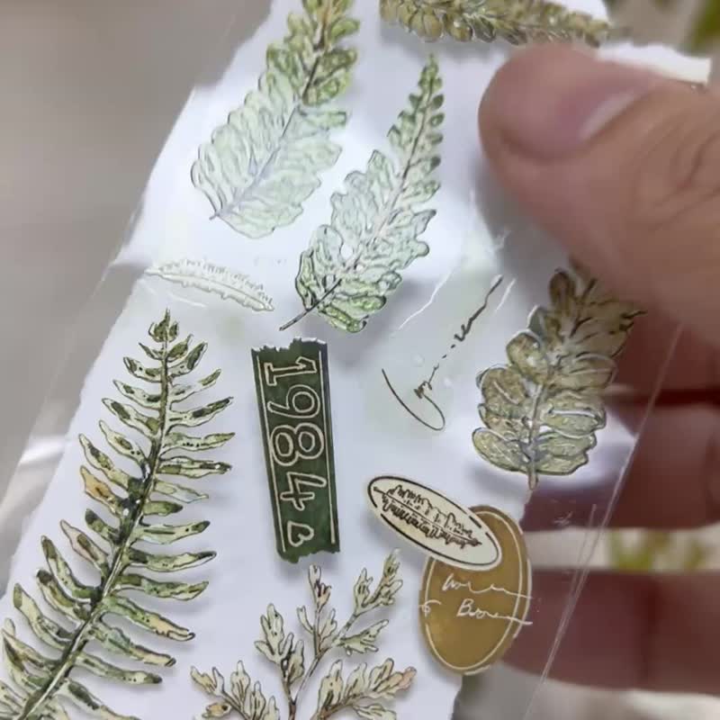 141蕨类 (Fern) - 纸胶带 - 塑料 多色