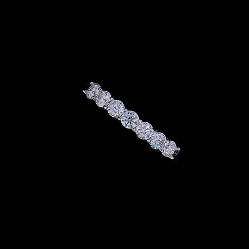 莫桑钻 七星排戒 - 戒指 - 钻石 
