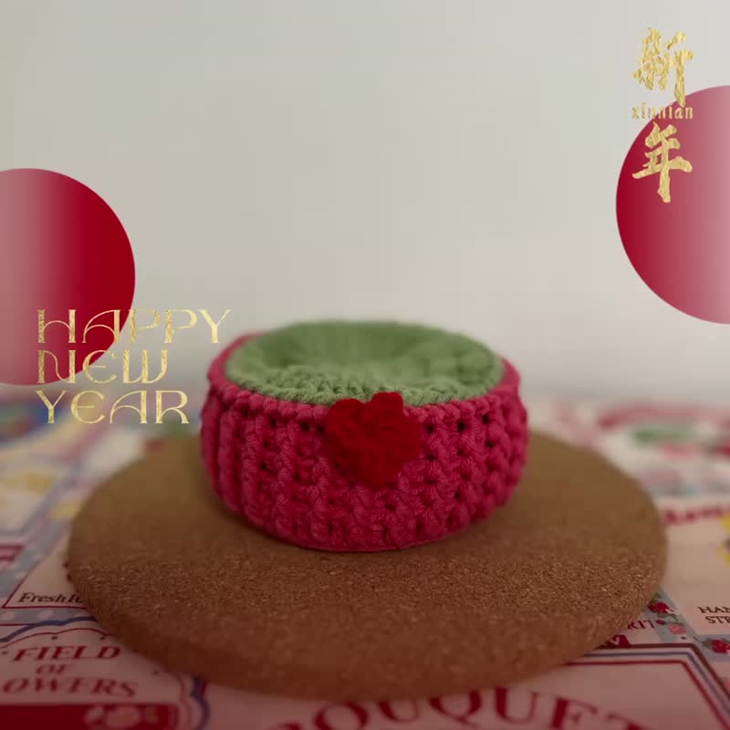 贺年手作小盆栽 - 摆饰 - 羊毛 多色
