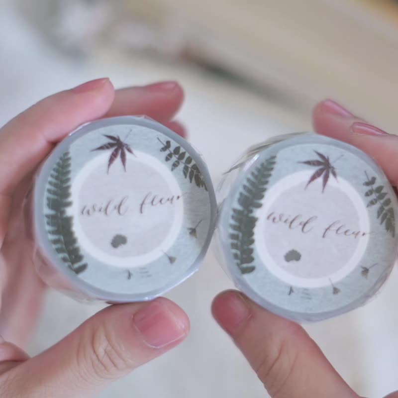 原创纸胶带 野花 Wild Fleur 雾面PET胶带 花草纸胶带 - 纸胶带 - 塑料 