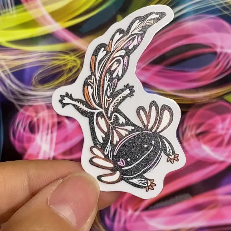 【万圣节礼物首选】万圣六角恐龙 Bluffie 透明防水贴纸 - 贴纸 - 纸 多色