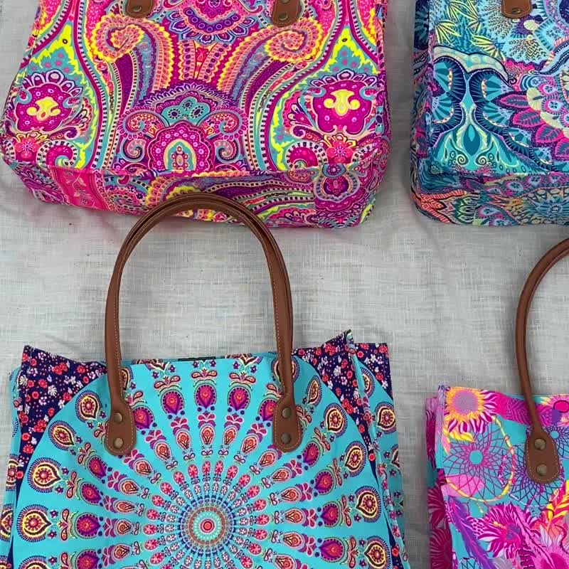 帆布托特包 可爱独特 婚礼小物 新娘赠礼 - 行李箱/行李箱保护套 - 竹 