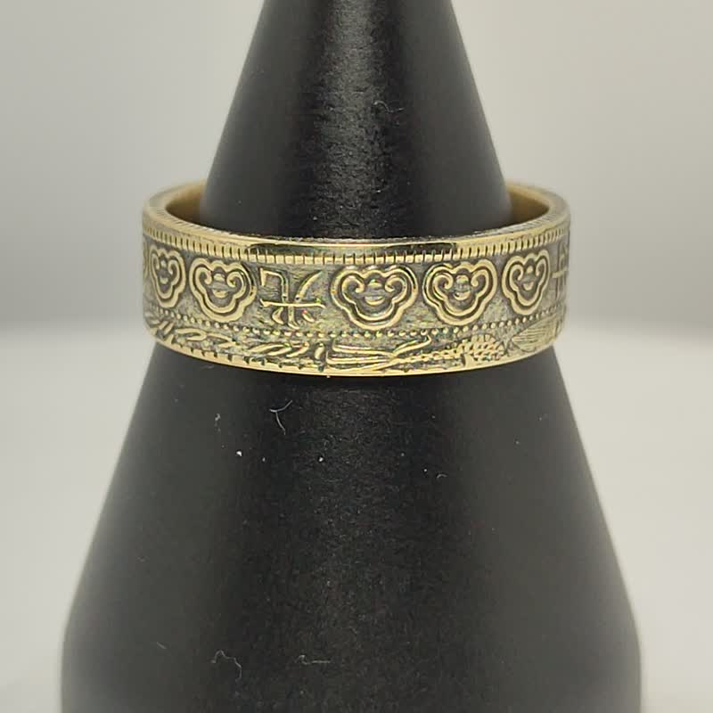 China Coin Ring mascot chinese ring coin rings for men coin rings for women - 戒指 - 其他金属 