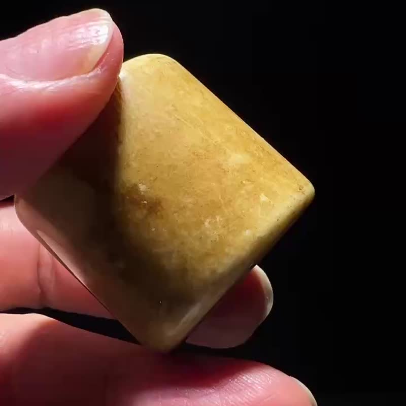 海象牙雕扳指 牙雕 扳指 玉扳指 古玩古董 #山奇艺术 - 手链/手环 - 其他材质 金色