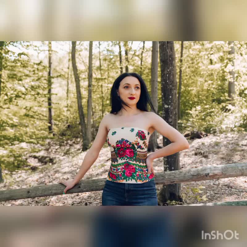 embroidered shirt, embroidered corset, traditions in the present - 女装衬衫 - 其他材质 白色