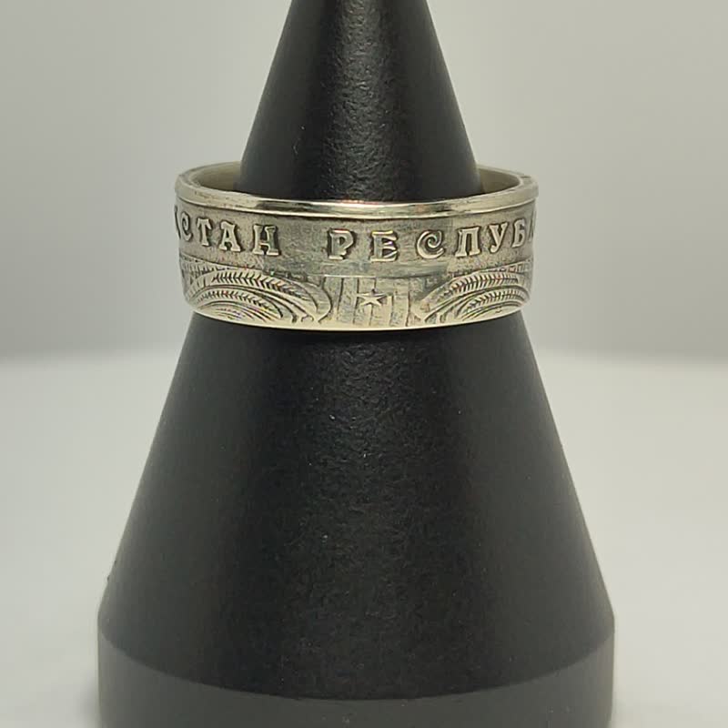 萨克钱币戒指 100 tenge 2019, 钱币戒指 萨克, 萨克钱币戒指 - 戒指 - 其他金属 