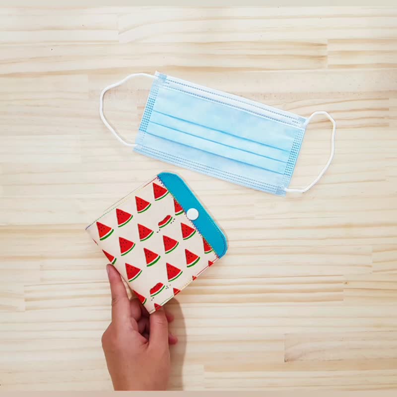 内外防水/隔层口罩套-西瓜咬一口 Waterproof Mask Folder - 口罩 - 防水材质 多色