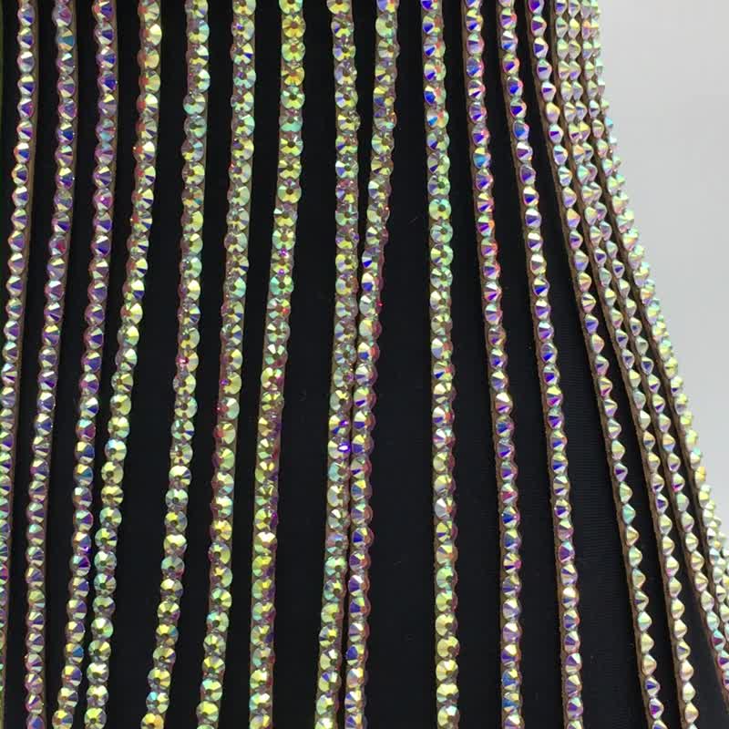 水钻腰带舞厅腰带舞蹈腰带舞厅配饰舞蹈腰带 - 皮带/腰带 - 玻璃 